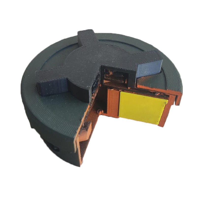 Протипіхотна міна ПМН-2 в розрізі, макет